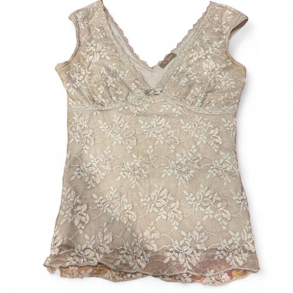 Twenty One vintage cream lace cami top